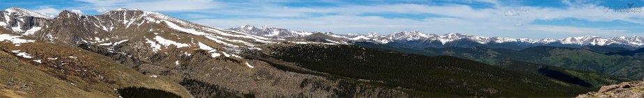 Continental Divide Pano from Mt. Goliath